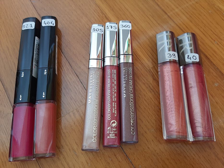 Batons e Gloss L'Oréal, Maybelline e HR