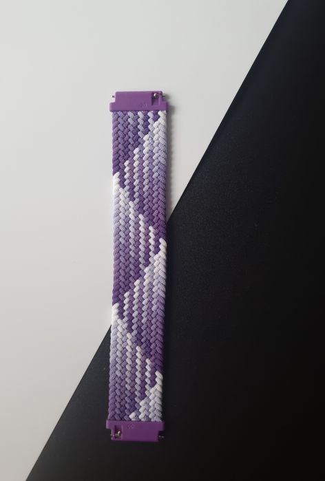 Pasek plecionego materiału 20 mm do zegarka Samsung, Huawei, Amazfit,