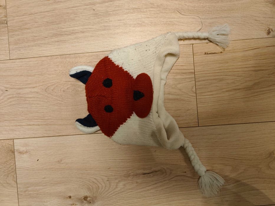 Kurtka 110 +sweter czapka i bezrękawnik