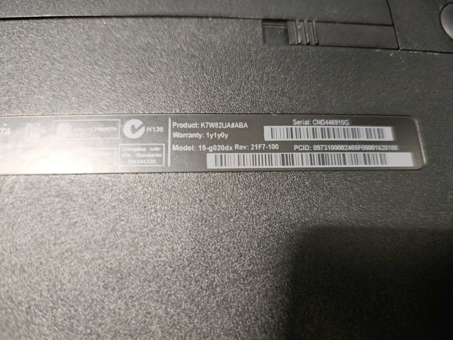 HP 15-g020dx (QuadCore A6-5200/DDR3 8Gb/HD 8400/HDD 1Tb)