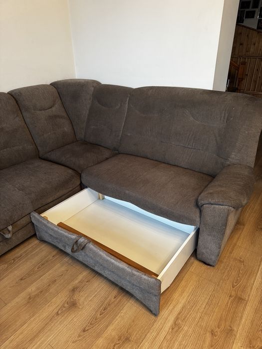 Narożnik XXL z funkcją spania i relax