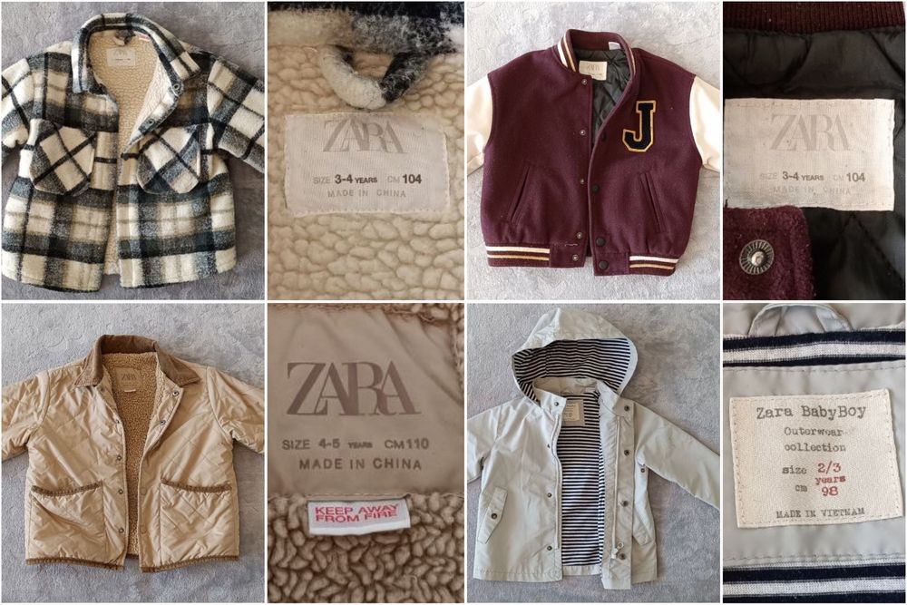 Дощовик zara, куртка зимова 110 см