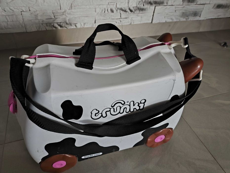 Walizka dla dzieci TRUNKI+JEŹDZIK -Krowa Frieda