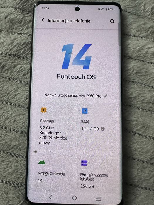 Vivo 60 pro 5G  256 gb