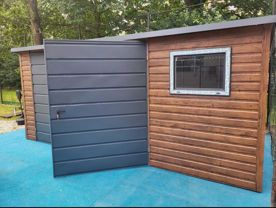 Garaż blaszany 4,5x3m domek ogrodowy PREMIUM