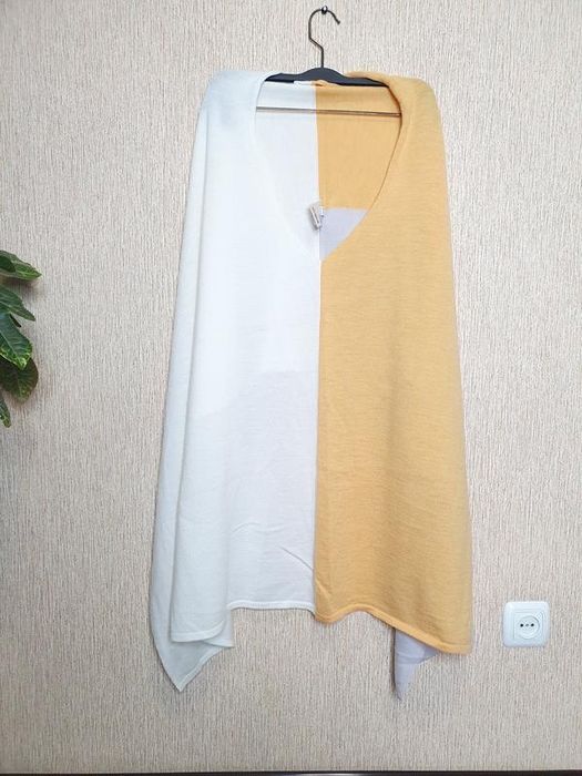 Шикарне пончо, накидка madeleine , 100 % шерсть, оригінал