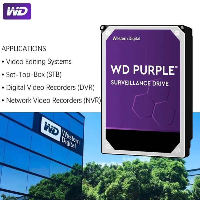 Жесткий диск HDD WD Purple 500 Gb,  1 Tb  Sata