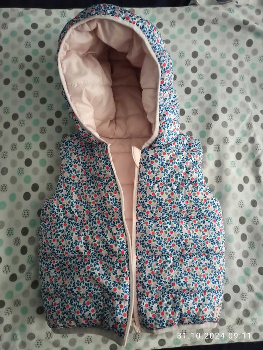 Kamizelka bezrękawnik OBAIBI 6 miesięcy dwustronny 68