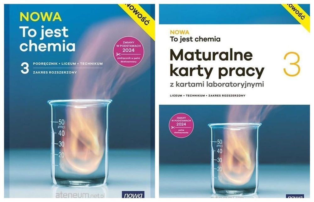 Nowa To jest chemia 3 Podręcznik + Karty Pracy Zakres Rozszerzony Nowa Era 2026