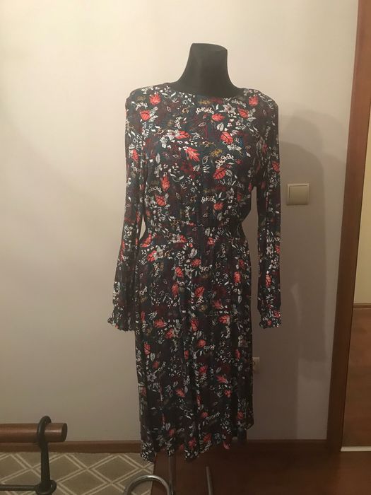 Jesienna kolorowa sukienka