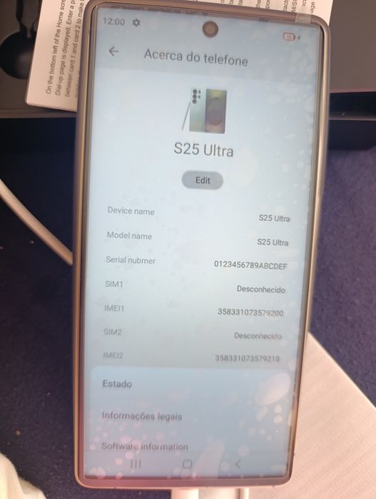 Vendo telemóvel CCIT S25 ULTRA 5G