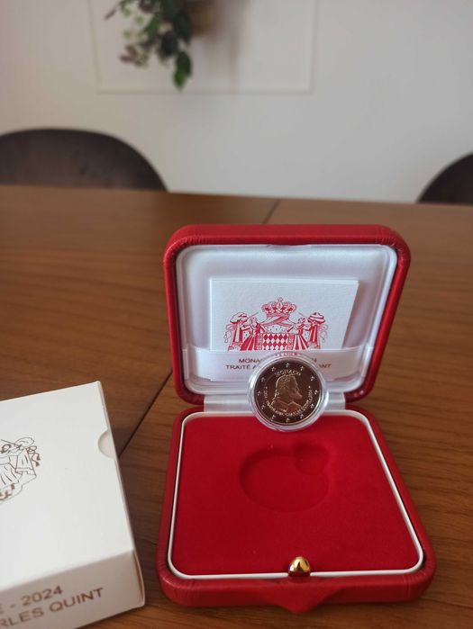 Moedas comemorativa 2€ Monaco 2023 e 2024 proof