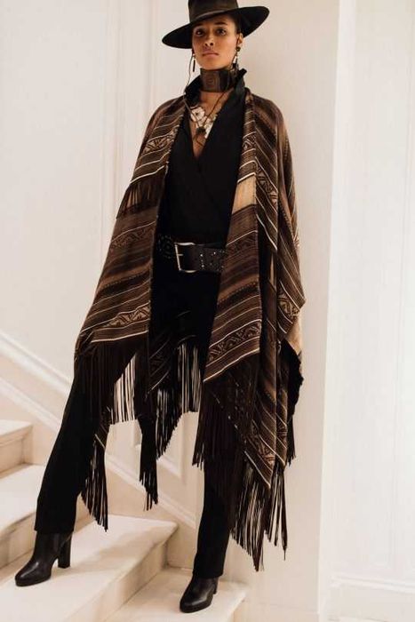 Шарф накидка кашемировый