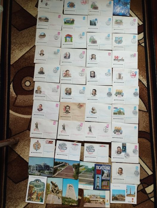 Почтовые карточки, конверты "Космос"