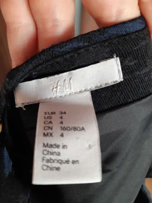 Sukienka granatowo-czarna H&M