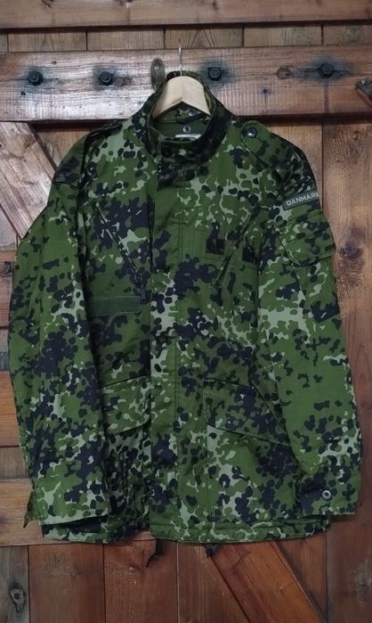 Kurtka Wojskowa Parka M84 Na  Ryby Armii Duńskiej  Flecktarn