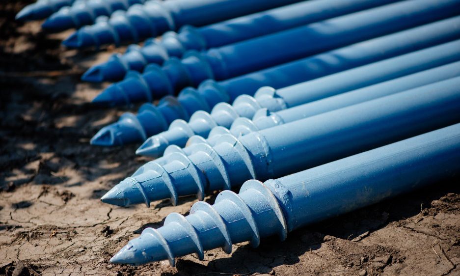 Винтовые сваи, гвинтові палі, геошуруп, изготовление, монтаж, доставка