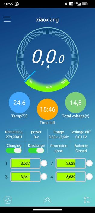 Smart-Intelligente BMS JBD JIABAIDA 4S 12V 250A