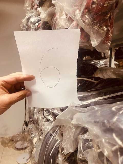 Insolvência 30,000 fechos de Nylon Prata com Divisivel 50cm a 75cm