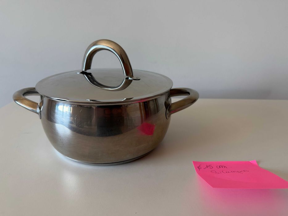 Panela Silampos inox 15 cm com tampa