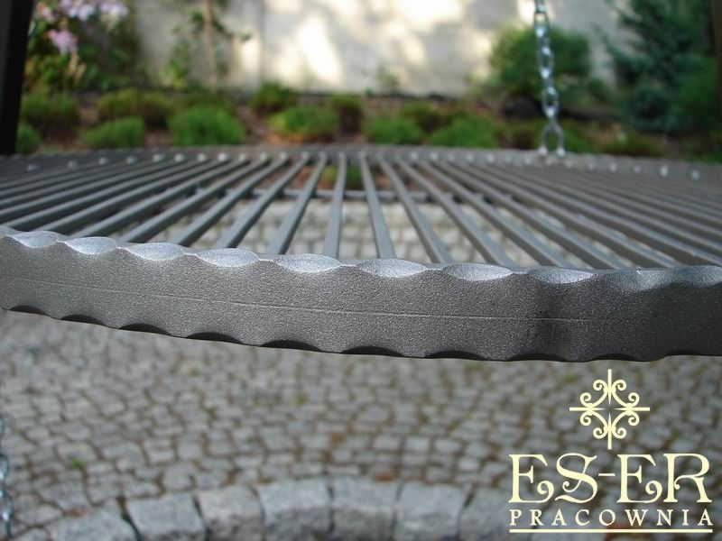 Stalowy kuty ruszt do grilla 60 cm okrągły - ES-ER