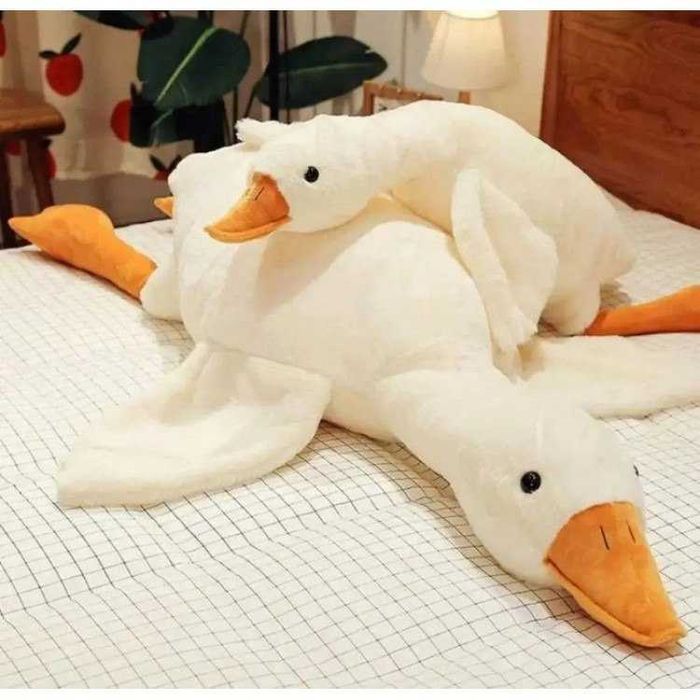 Мягкая игрушка обнимашка гусь обнимусь. Іграшка дитяча гусак обнімашка