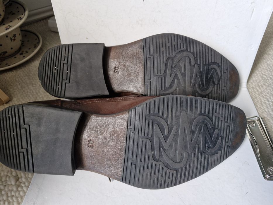 Męskie buty wizytowe Gregor 43 skóra brąz
