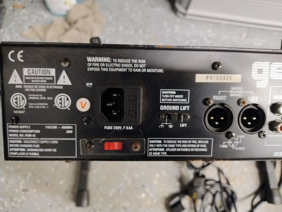 Mikser DJ Gemini PDM 12 rack 19"