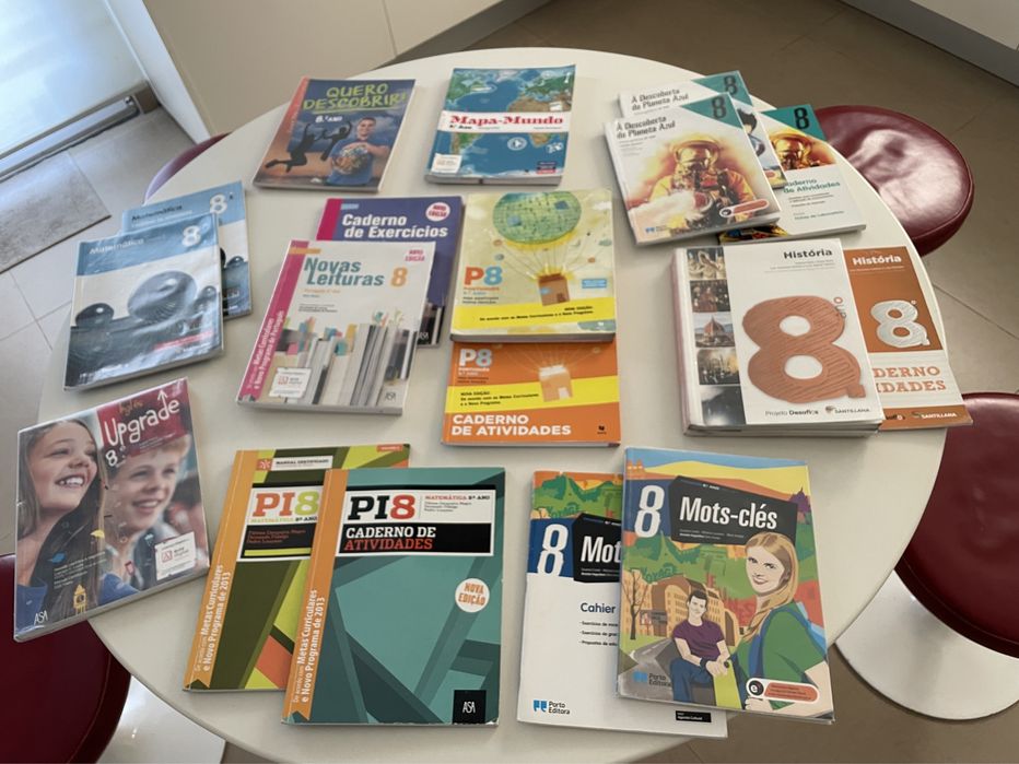 Manuais escolares 8 ano