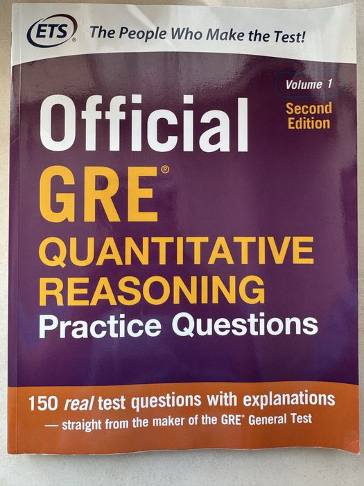 GRE Quantitative Reasoning prep book