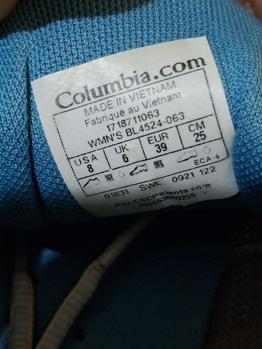 Columbia Кросовкі Ботинкі  оригінал 39 р  в гарному