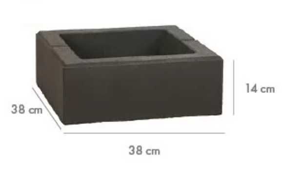 Pustak Ogrodzeniowy Maxima 38x38x14 cm II gatunek Okazja  !!!