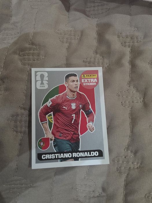 Ronaldo extra sticker prata