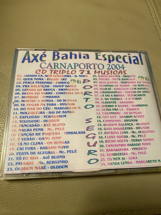 CD Triplo Axé Bahia Especial - Carnaporto 2004 (71 Músicas)