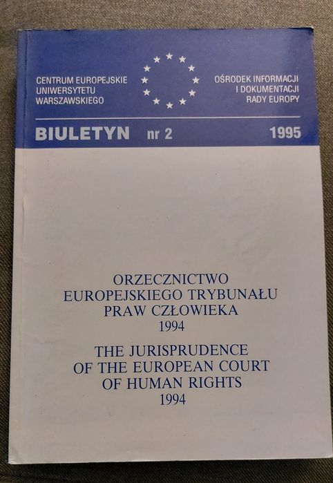 Orzecznictwo Europejskiego Trybunał Praw Człowieka  1994
