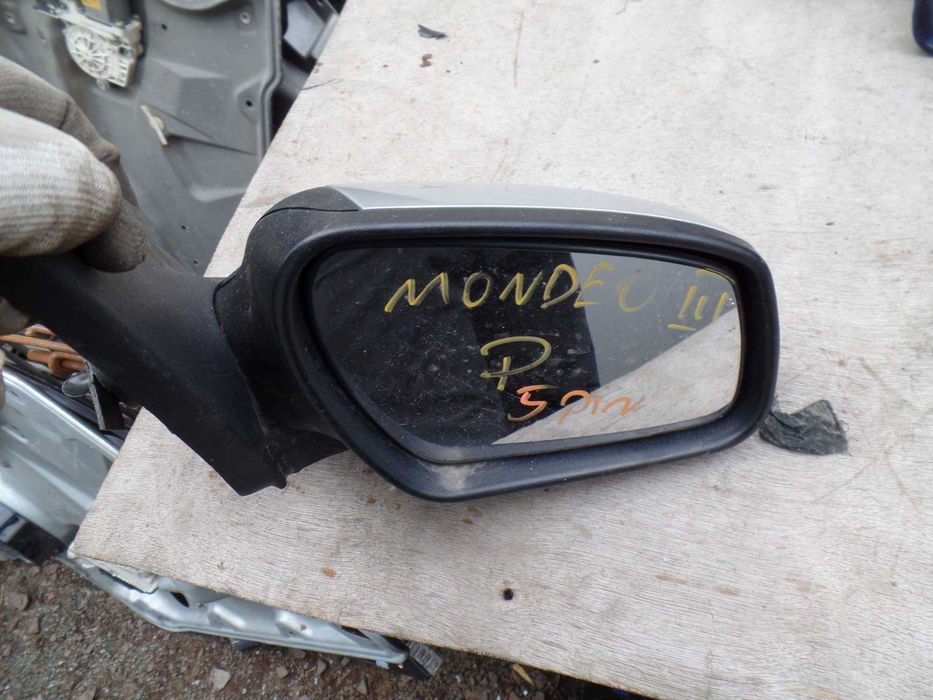 Kwi6 Lusterko prawe pasażera ford mondeo mk3 srebrne 5pin wysyłka