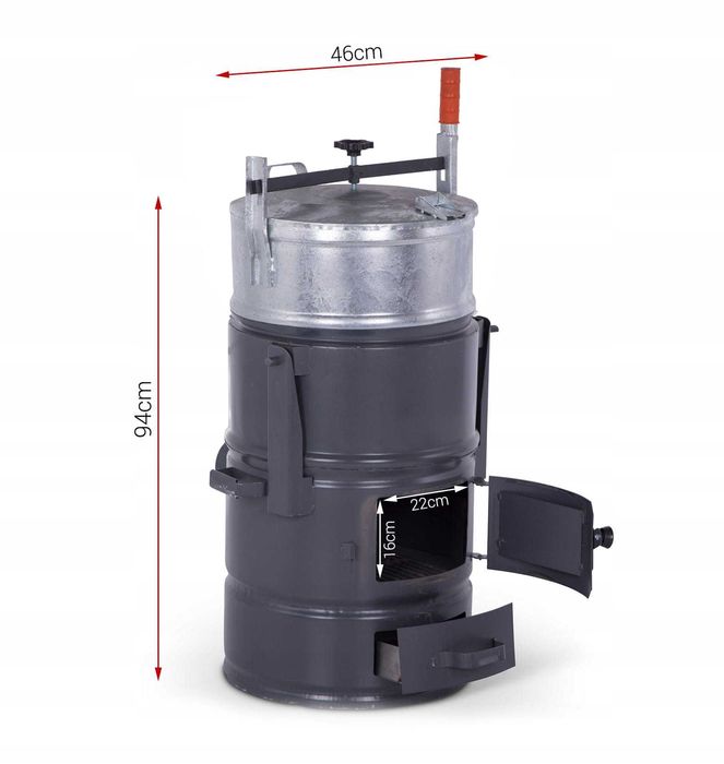 Parnik weglowy ocynkowany 601/100l/ 160l Wysytka