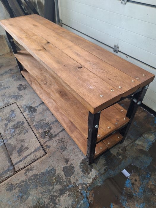 Stół warsztatowy dębowy stabilny