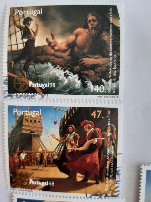 4 selos de coleção 1998