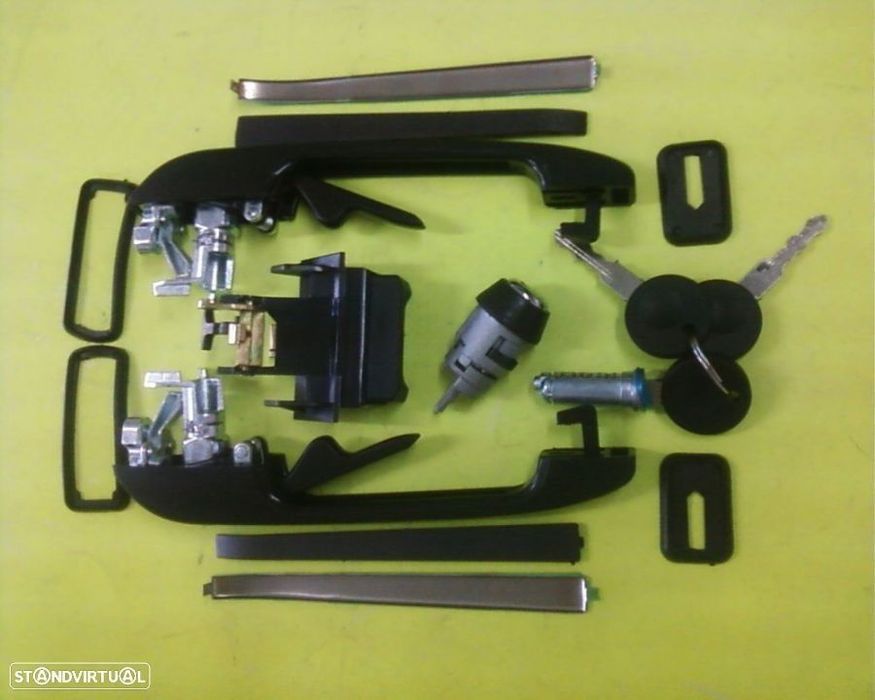 conjunto de fechos com chaves novo vw golf II 1983-1991