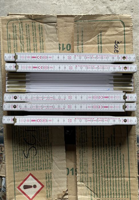 Nowa drewniana miarka miarki 2 Metry  Cena za 5