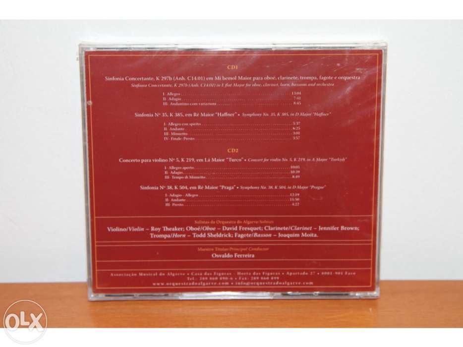 Orquestra do Algarve - Mozart  250 anos - CD novo