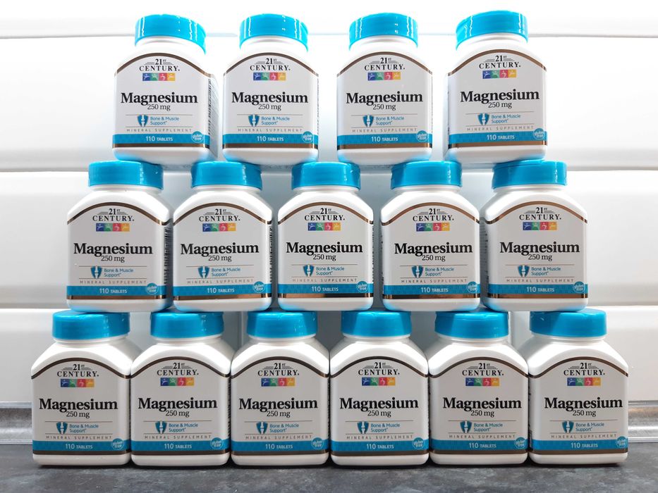 21st Century, Magnesium (110 таб.), магний + кальций, магній