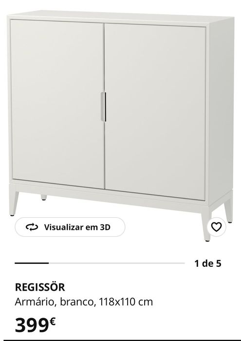 Armario branco - modelo REGISSÖR IKEA