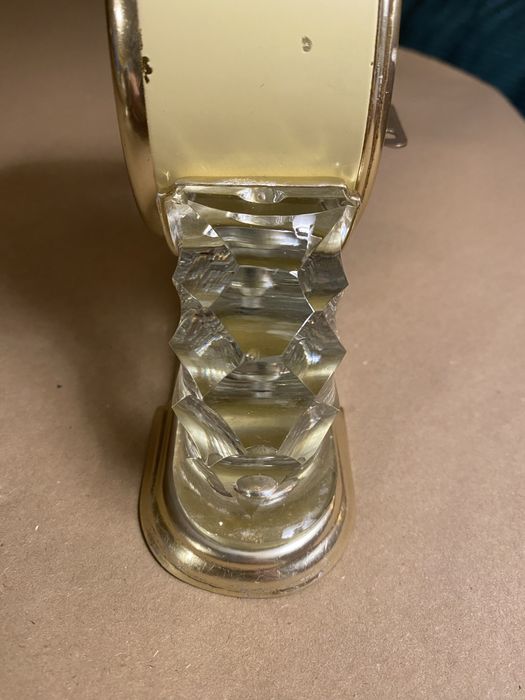 Relógio de Mesa Soviético, modelo ‘Kristal’. Art déco.