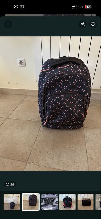 Mochila escolar ou viagem com rodinhas troley