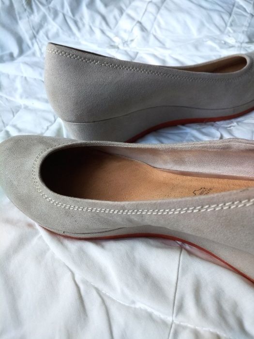 Buty koturna platforma firma s.Oliwer roz.38 jasny beż