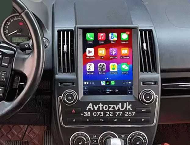Магнитола Land Rover 75 SPORT Range FREELANDER Tesla CarPlay Android