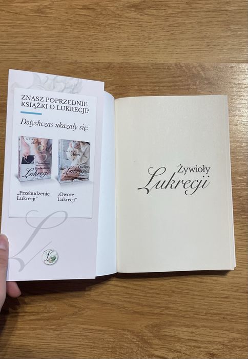 Książka Żywioły Lukrecji Laura Adori