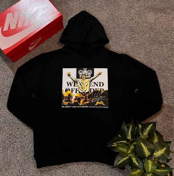 Худі чорна /WEEKEND OFFENDER/Вікенд/толстовка/weekend offender/ВІКЕНД